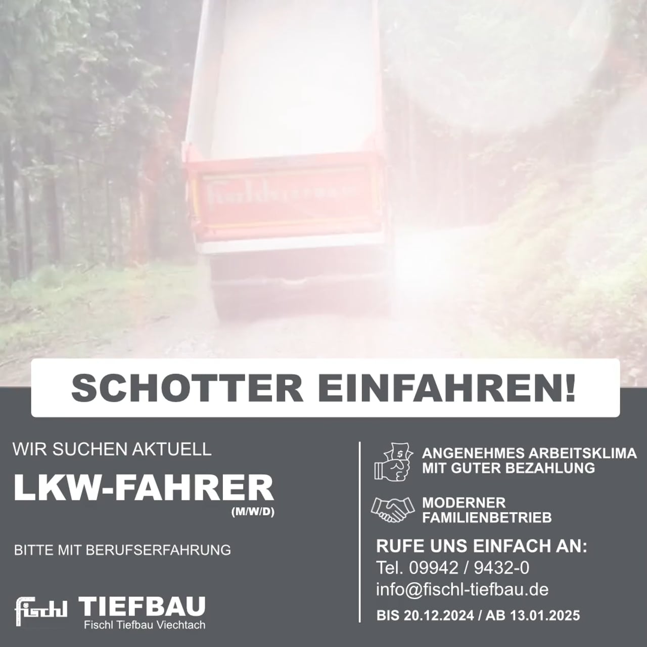 Fischl Tiefbau – LKW-Fahrer